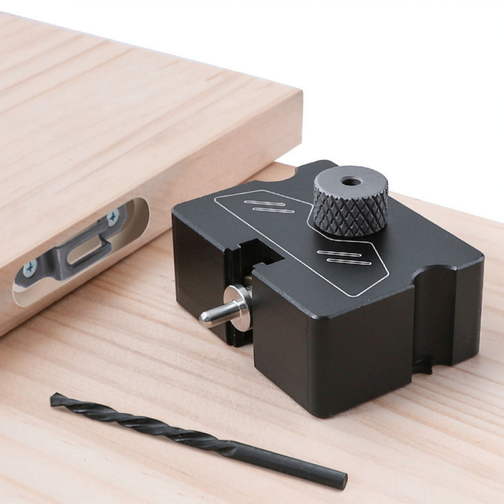 Furniture Hardware Jig - ตัวกำหนดตำแหน่งตัวเชื่อมต่อแบบซ่อนสำหรับเฟอร์นิเจอร์ สำหรับจิ๊กเจาะงานไม้ RUITOOL ฮาร์ดแวร์สำหรับประกอบแผ่นอลูมิเนียมอัลลอย