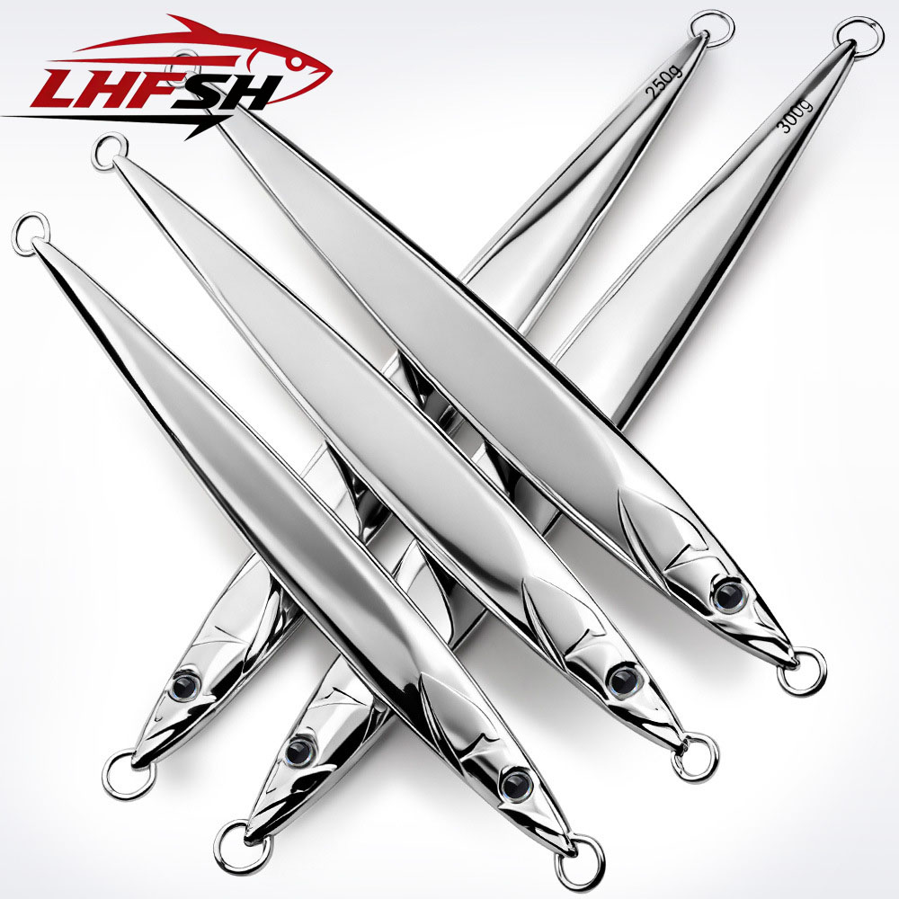 Furniture Hardware Jig - เหยื่อจิ๊กกิ้งโลหะ LHFSH 180g-300g ตะขอเหล็กคาร์บอนสูง เหยื่อปลอมแบบช้อนเงาสำหรับตกปลาทะเล เหมาะสำหรับตกปลาแบสและปลาเทราต์