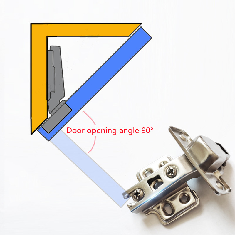 KK&FING - บานพับประตูตู้แบบพับ - Cabinet Hinge Overlay บทวิจารณ์และราคา