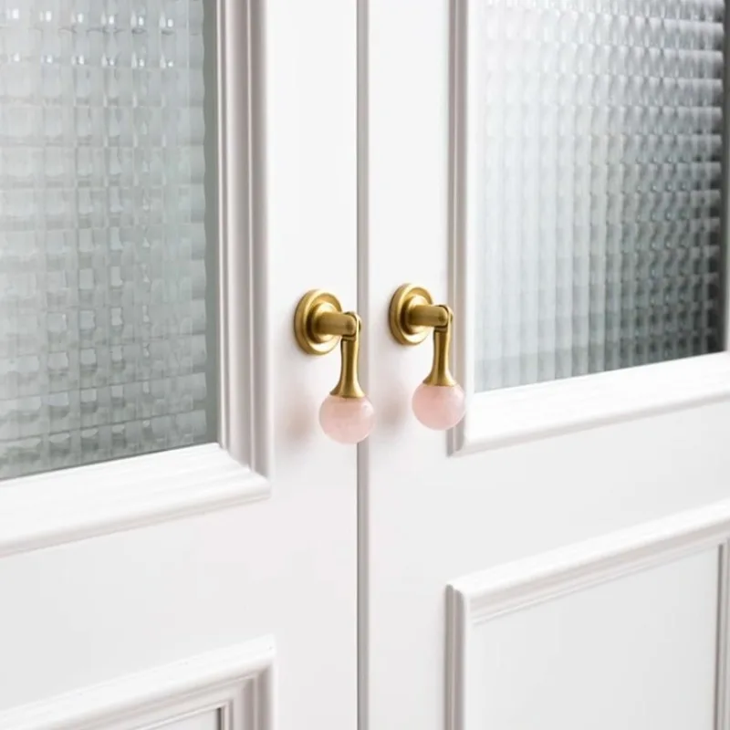ลูกบิดคริสตัลสีขาว+มือจับเฟอร์ - Furniture Hardware Drop Pulls บทวิจารณ์และราคา