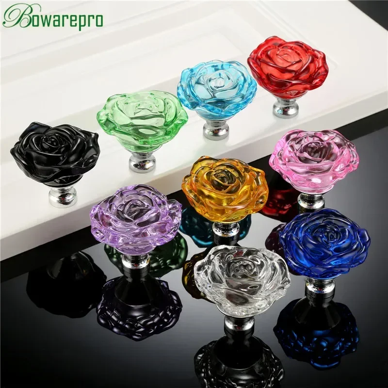 Bowarepro 50 มม.คริสตัลRoseแก้ - Furniture Hardware Manufacturer บทวิจารณ์และราคา
