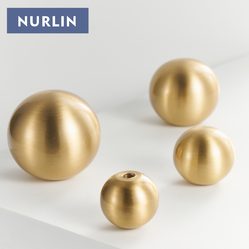 Nurlin ทองเหลืองรอบบอลเท้าตู้  - Furniture Hardware Jig บทวิจารณ์และราคา