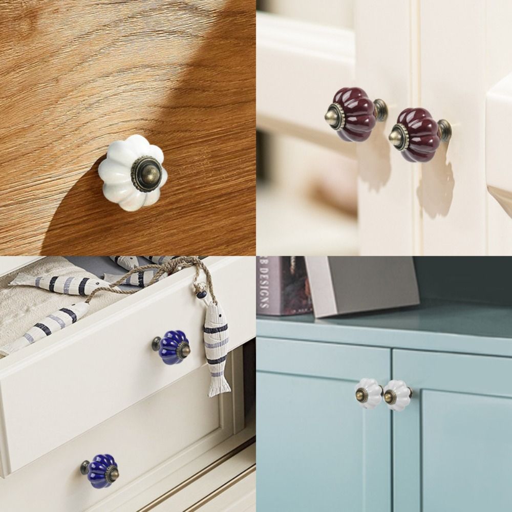 มือจับประตูเซรามิกทรงฟักทองแบบ - Furniture Hardware Jig บทวิจารณ์และราคา
